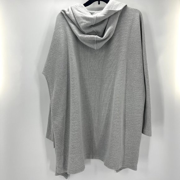 SOLD Free People Willow Hooded Gray Sweater - Picture 7 of 8